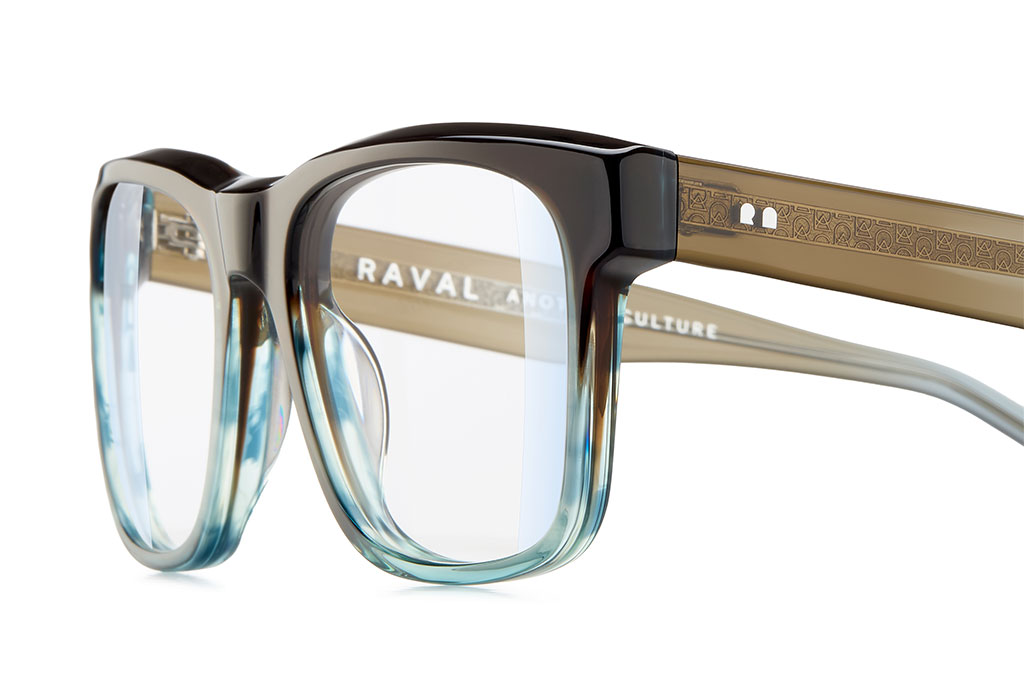 Fotografia de gafas de vista para la marca Raval eyewear