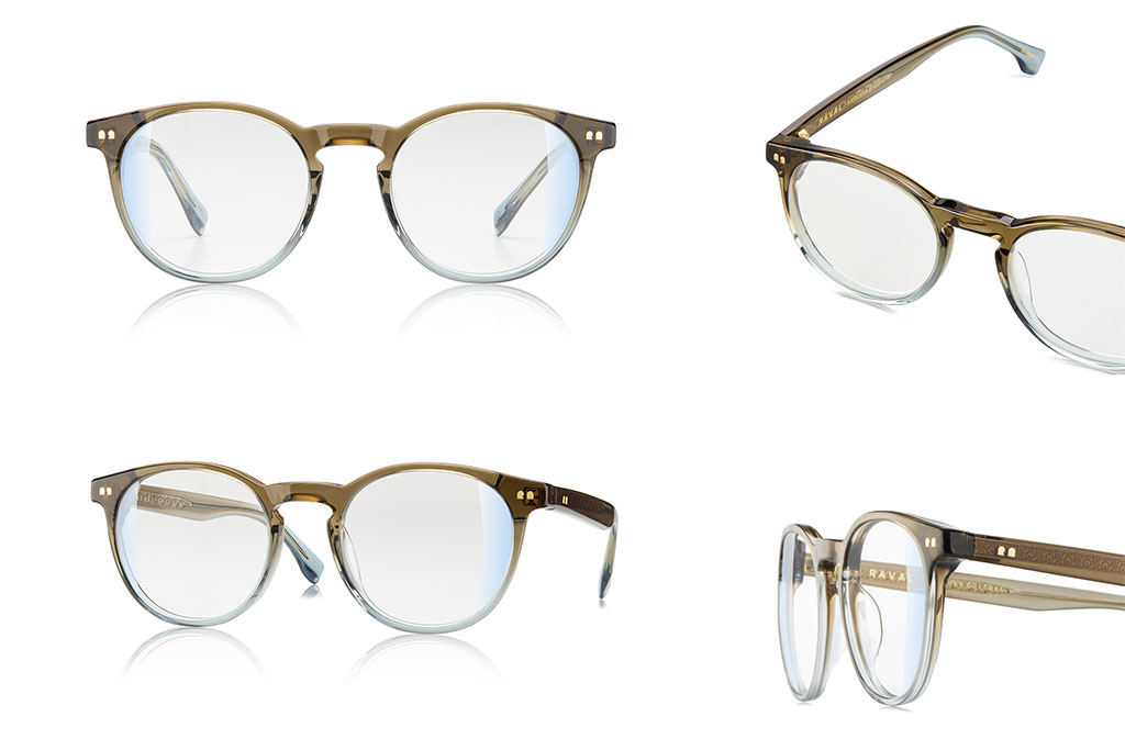 Fotografia de gafas de vista para la marca Raval eyewear