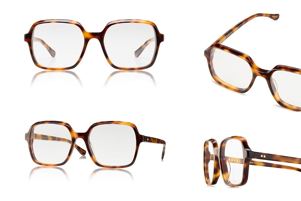 Fotografia de gafas de vista para la marca Raval eyewear