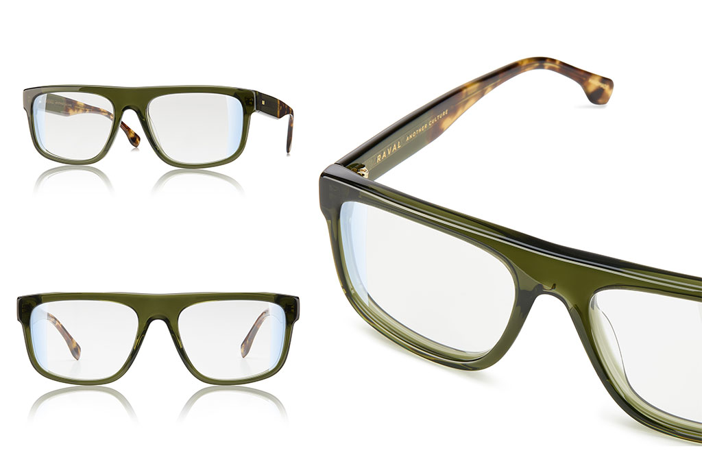 Fotografia de gafas de vista para la marca Raval eyewear