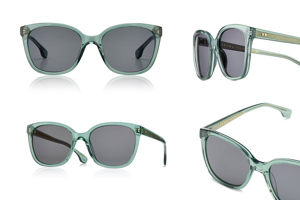 Fotografia de gafas de sol para la marca Raval eyewear