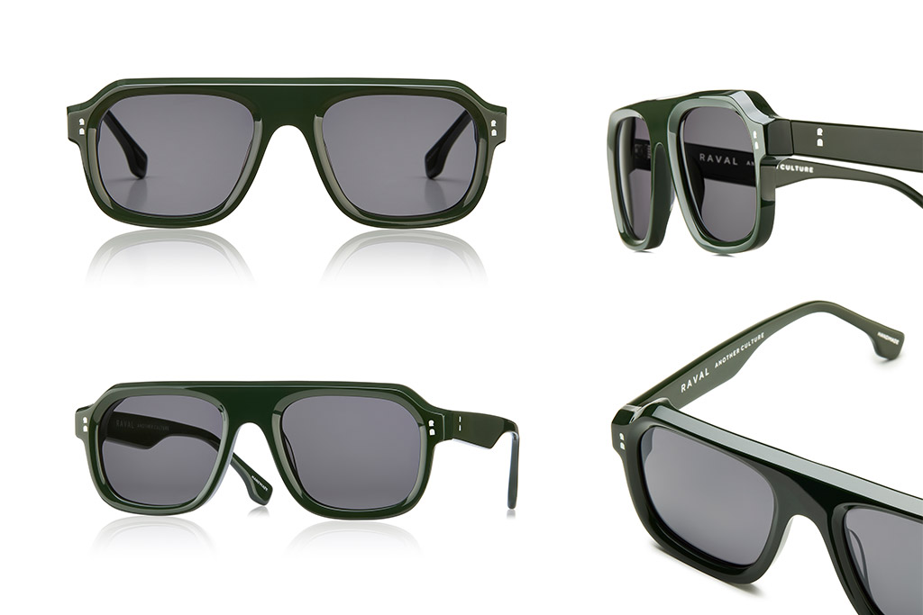 Fotografia de gafas de sol para la marca Raval eyewear