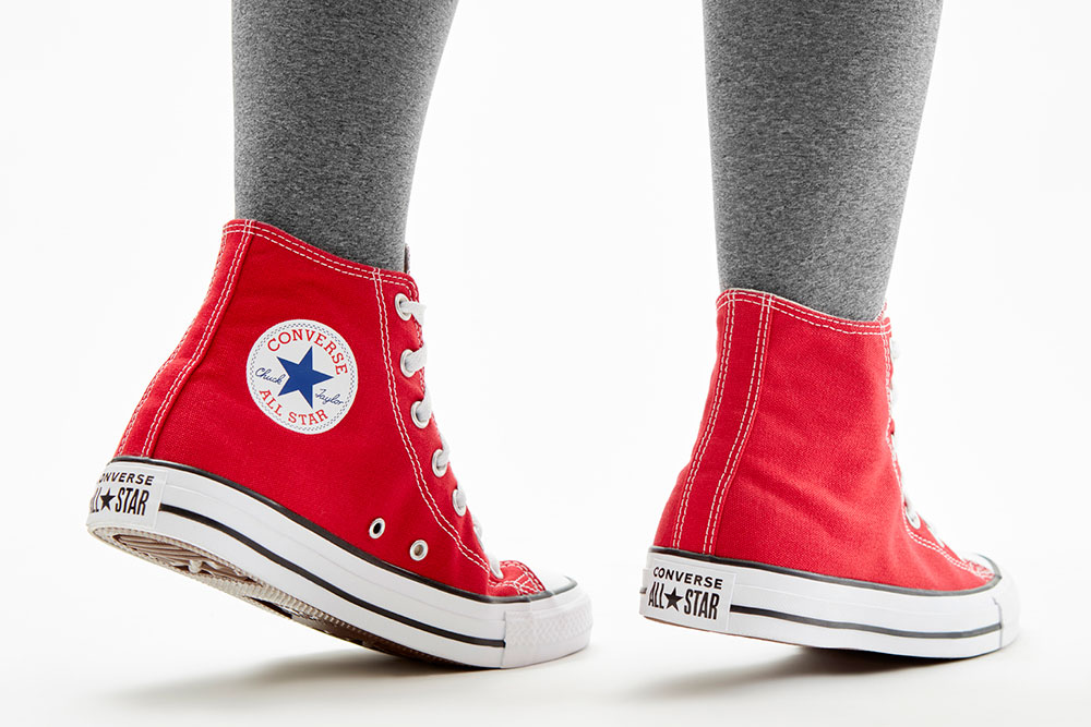 Footwear photography with model for ecommerce