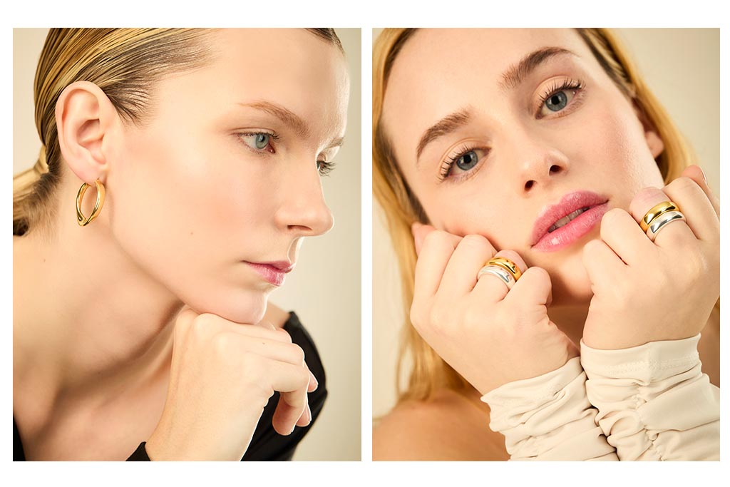 Fotografía de joyas con modelo