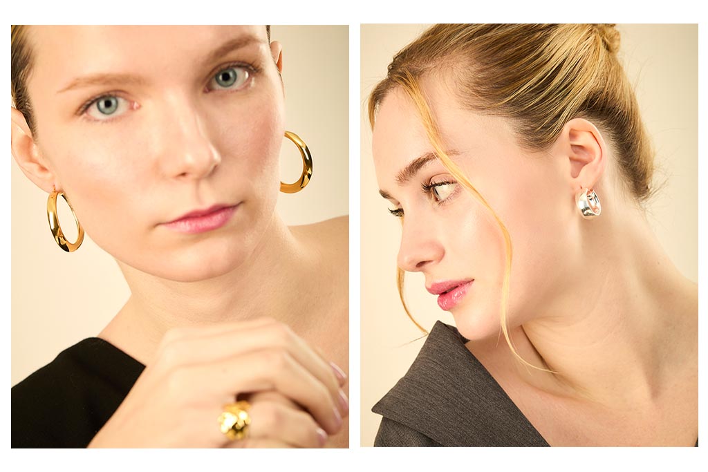 Fotografía de joyas con modelo