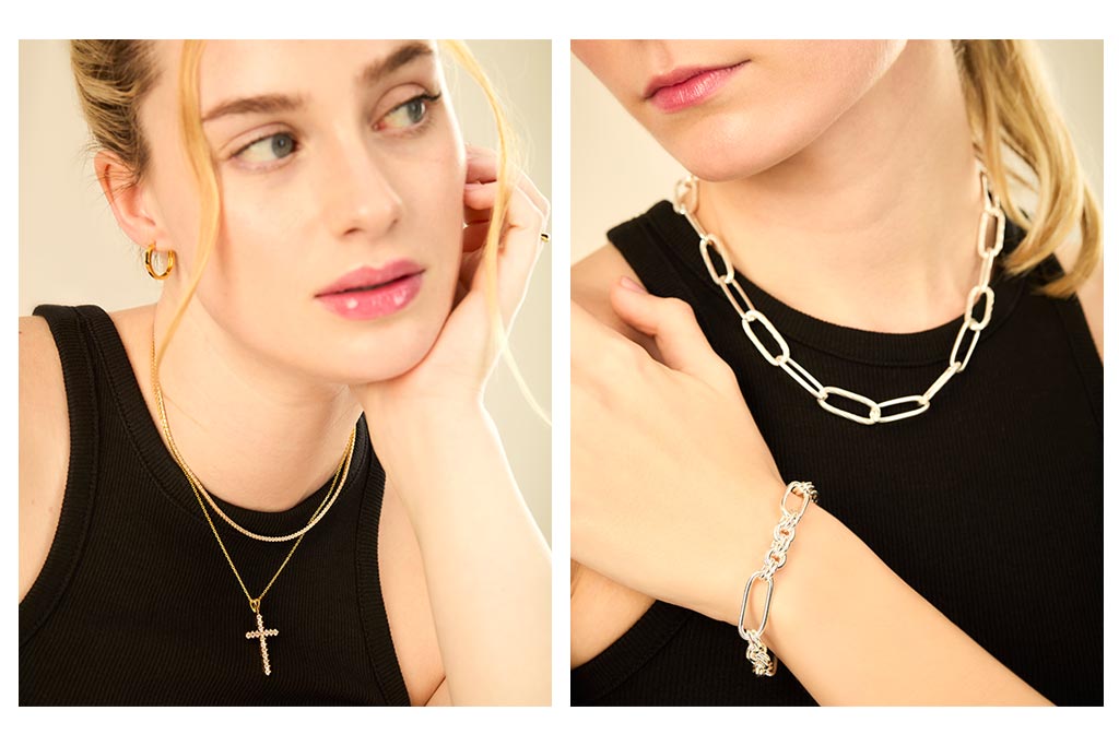 Fotografía de joyas con modelo
