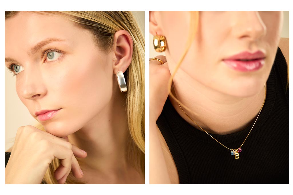 Fotografía de joyas con modelo