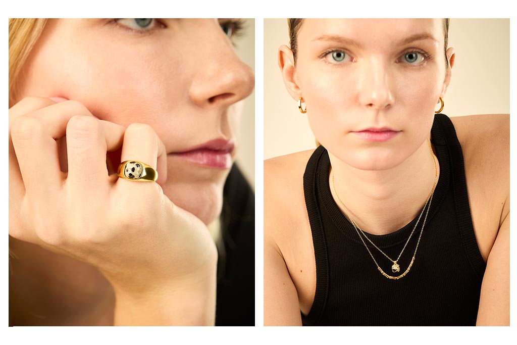 Fotografía de joyas con modelo