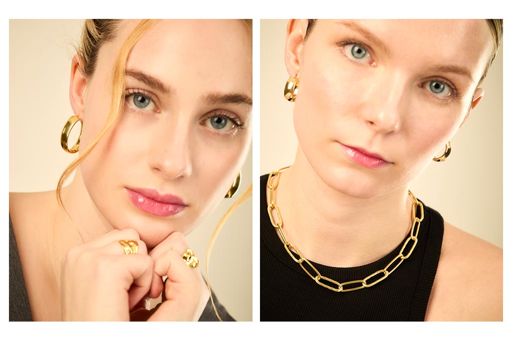Fotografía de joyas con modelo