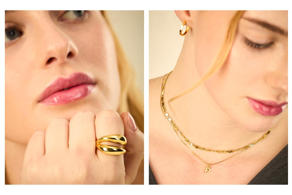 Fotografía de joyas con modelo