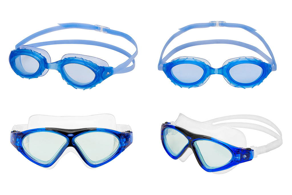 Fotografía de gafas de natación